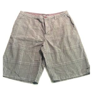 O’Neill Grey Plaid Chino Shorts