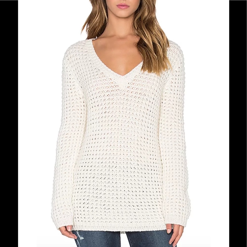 *SOLD* Bella Luxx WAFFLE OVERSIZED SWEATER, dark gray, M