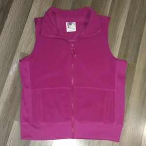 Old Navy fleece zip down vest