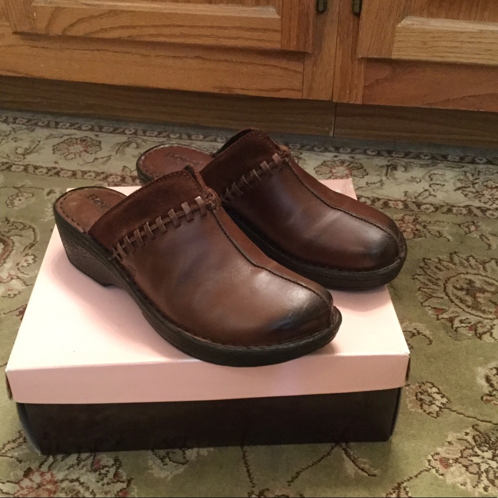 Born Mules - Cognac Brown Leather