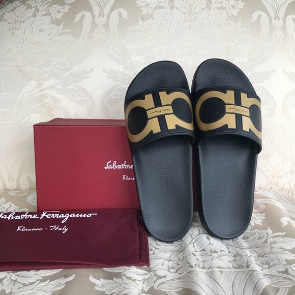 *SOLD* Authentic Salvatore Ferragamo Slides - Picture 1 of 2