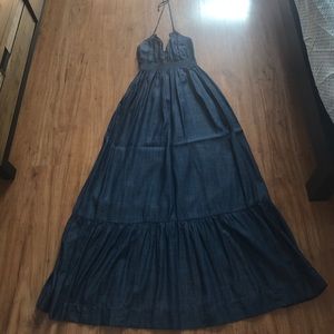 Denim Maxi Dress