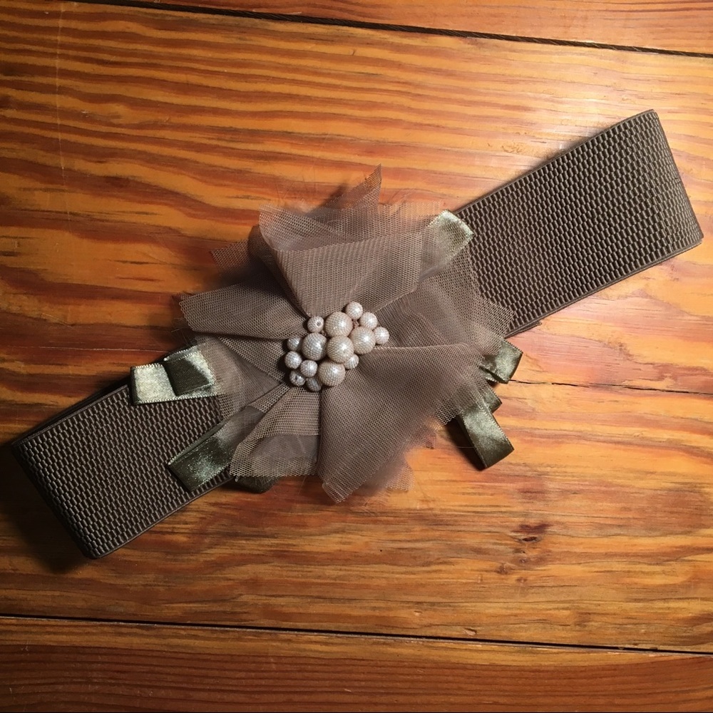 Embellished Elastic Belt