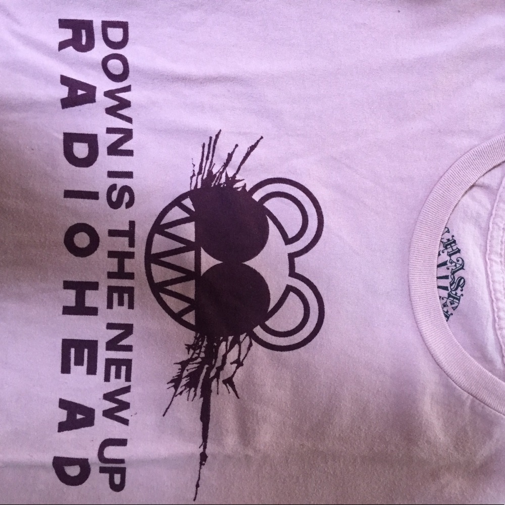Radiohead down is the new up tee