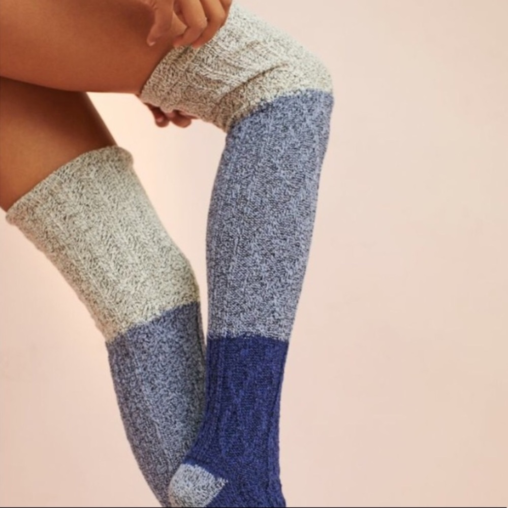 Anthro Lux Thigh High Socks cable knit - Picture 4 of 12
