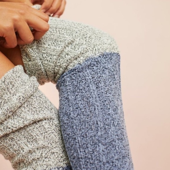 Anthro Lux Thigh High Socks cable knit - Picture 5 of 12
