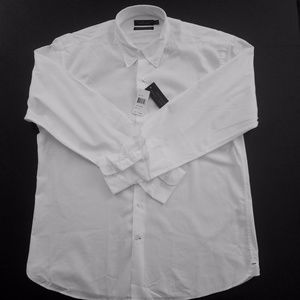 NWT Bloomingdale's Men's Long White Shirt Size XL