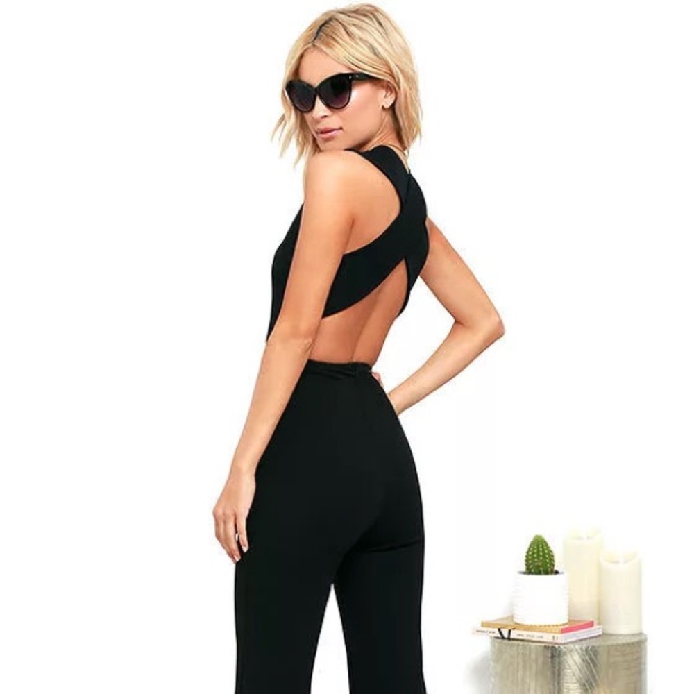 Thinking Out Loud Backless Jumpsuit Lulu's