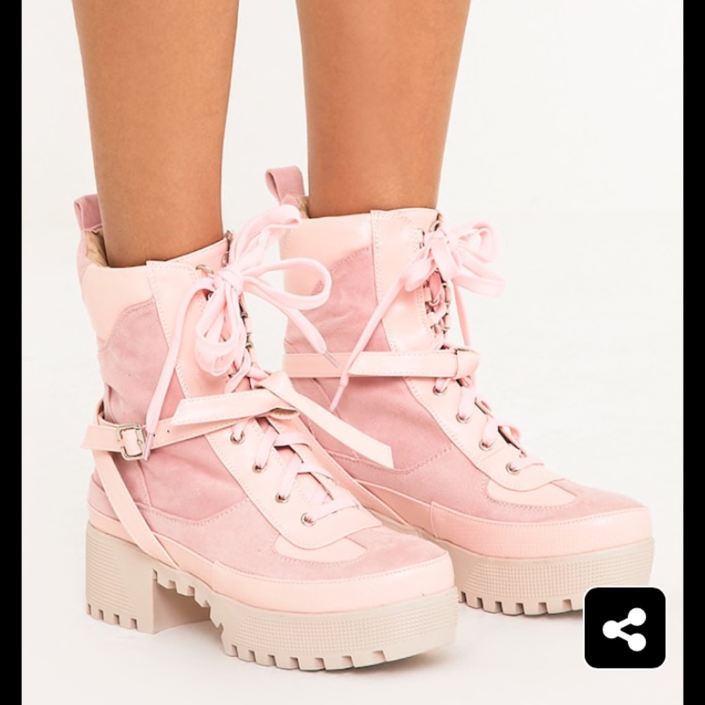ISO FOR KARMEL PINK BIKER BOOTS