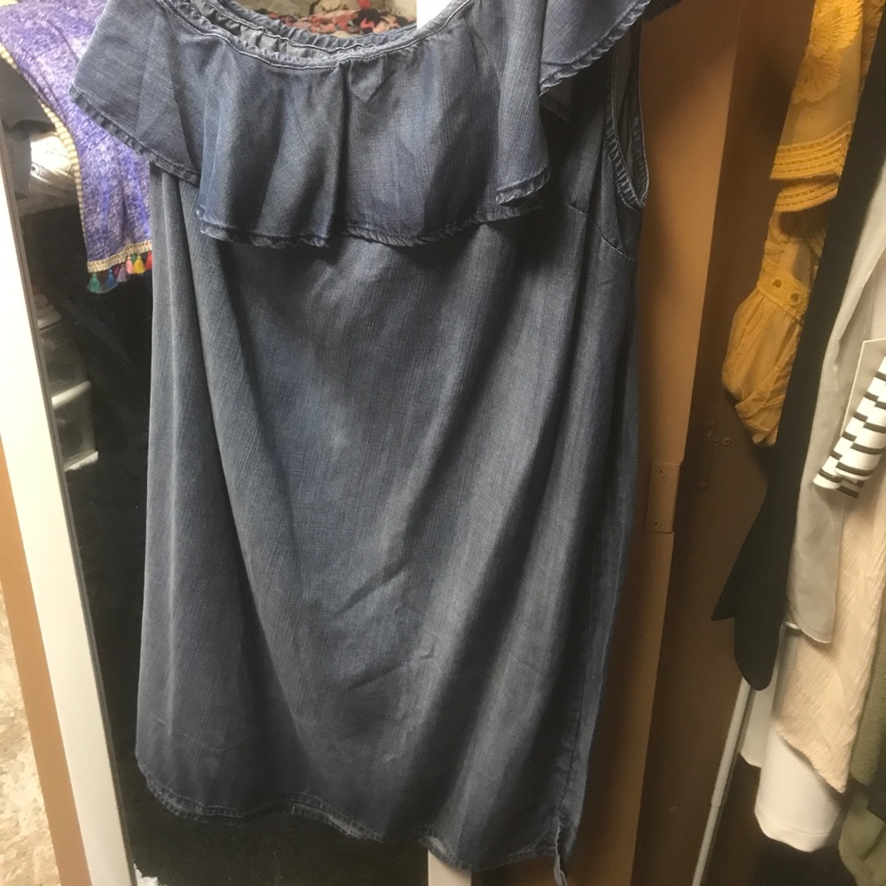 One Shoulder jean dress