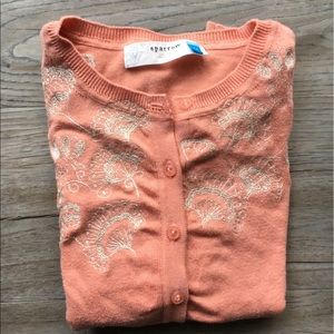 Anthropologie Sparrow Light Coral Cardigan - Sz XS