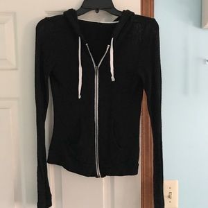 Black zip up jacket