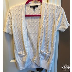 Brooks Brothers short sleeve, button up sweater