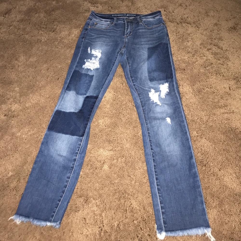 Articles of Society distressed denim jeans