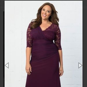 Plus size evening gown/bridesmaid dress