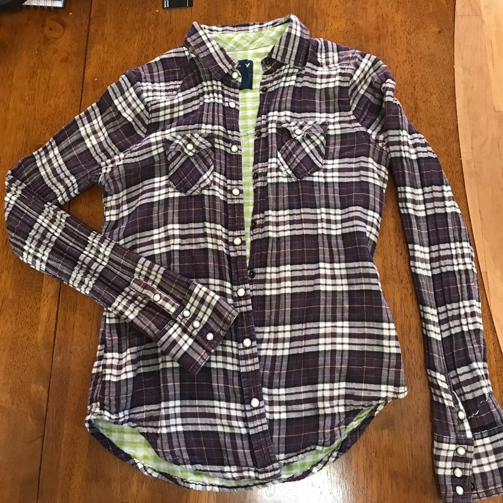 Purple cotton flannel