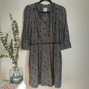 Anthropologie Maeve Galan Black/White Dress - M