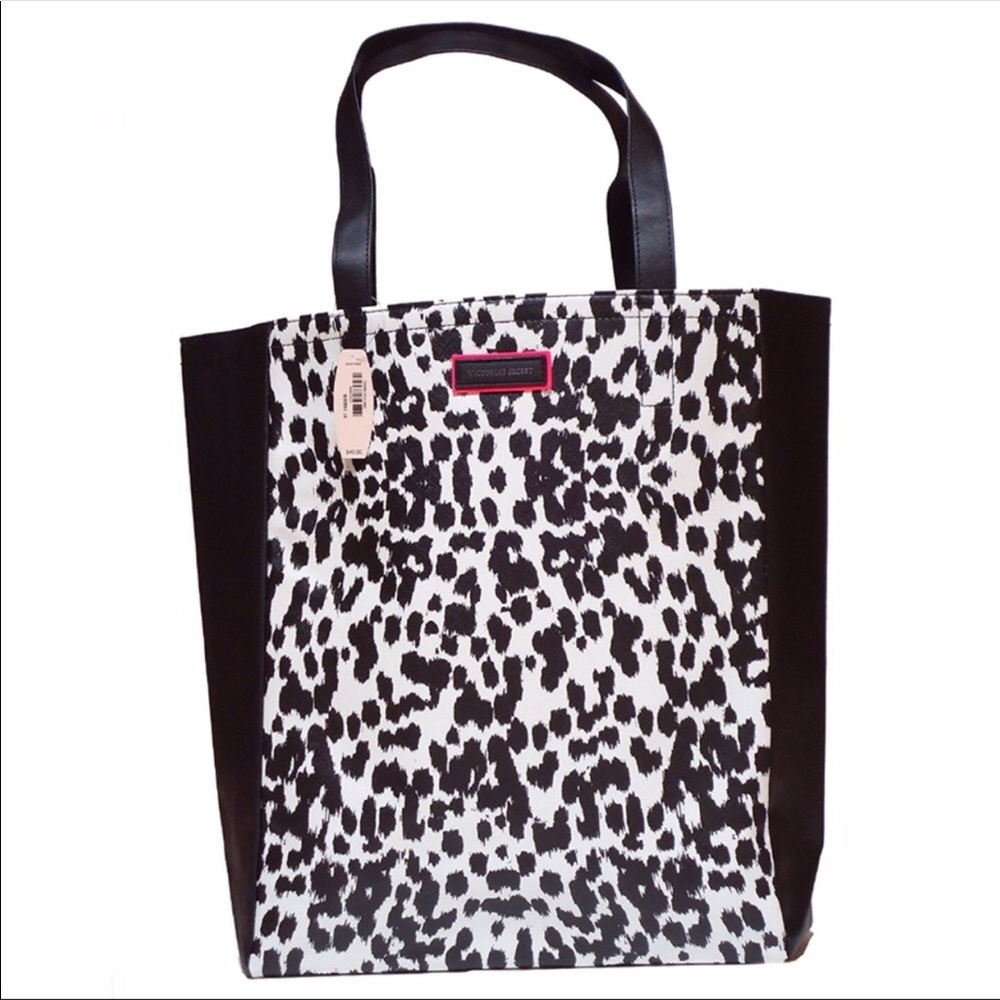 Victoria's Secret Black and White Open Tote