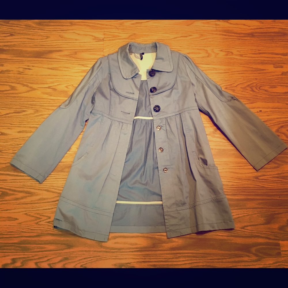 Light Blue Pea Coat