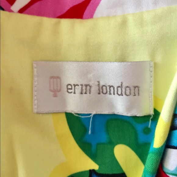 Erin London one button colorful cotton blazer Sz M - Picture 5 of 5