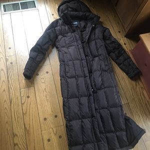 North face down coat xs dark brown