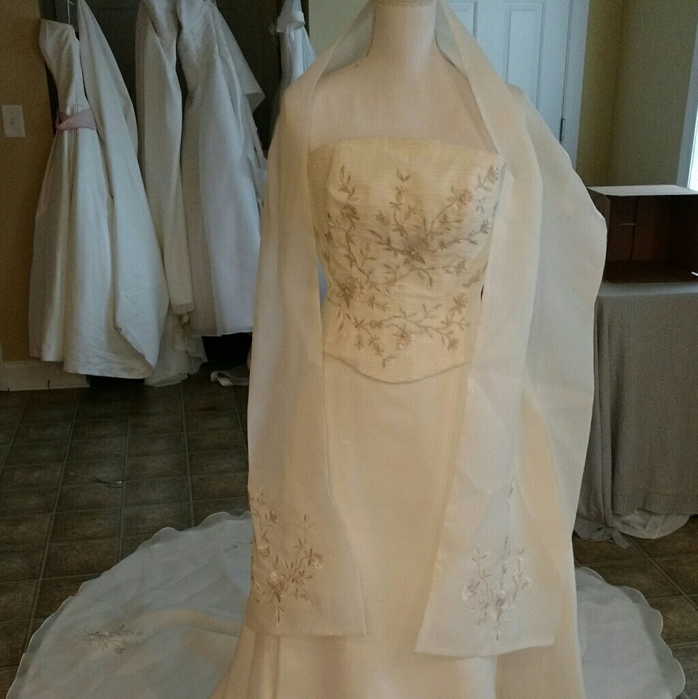 Wedding gown or prom dress, new, size 6