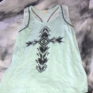 Teal tank top