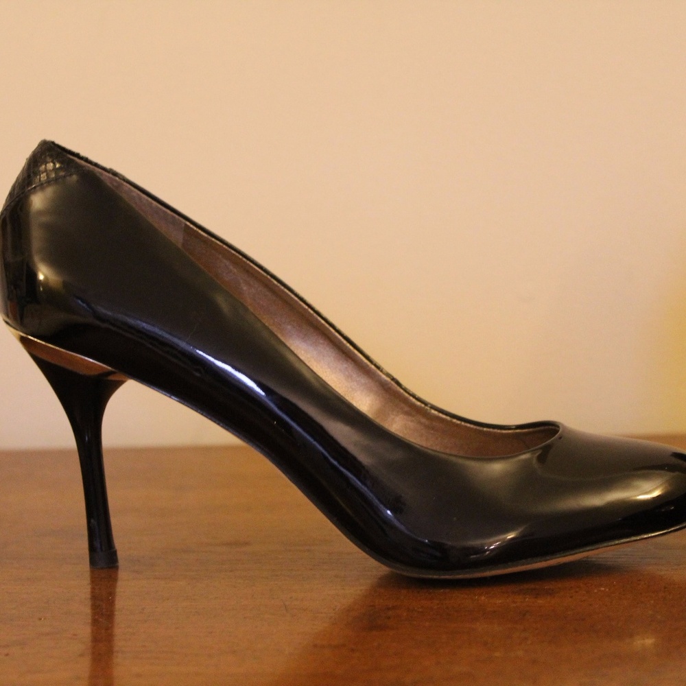 Sam Edelman Black Patent Pumps