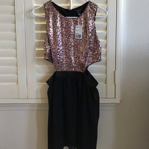 Forever 21 Large multicolored sequin dress