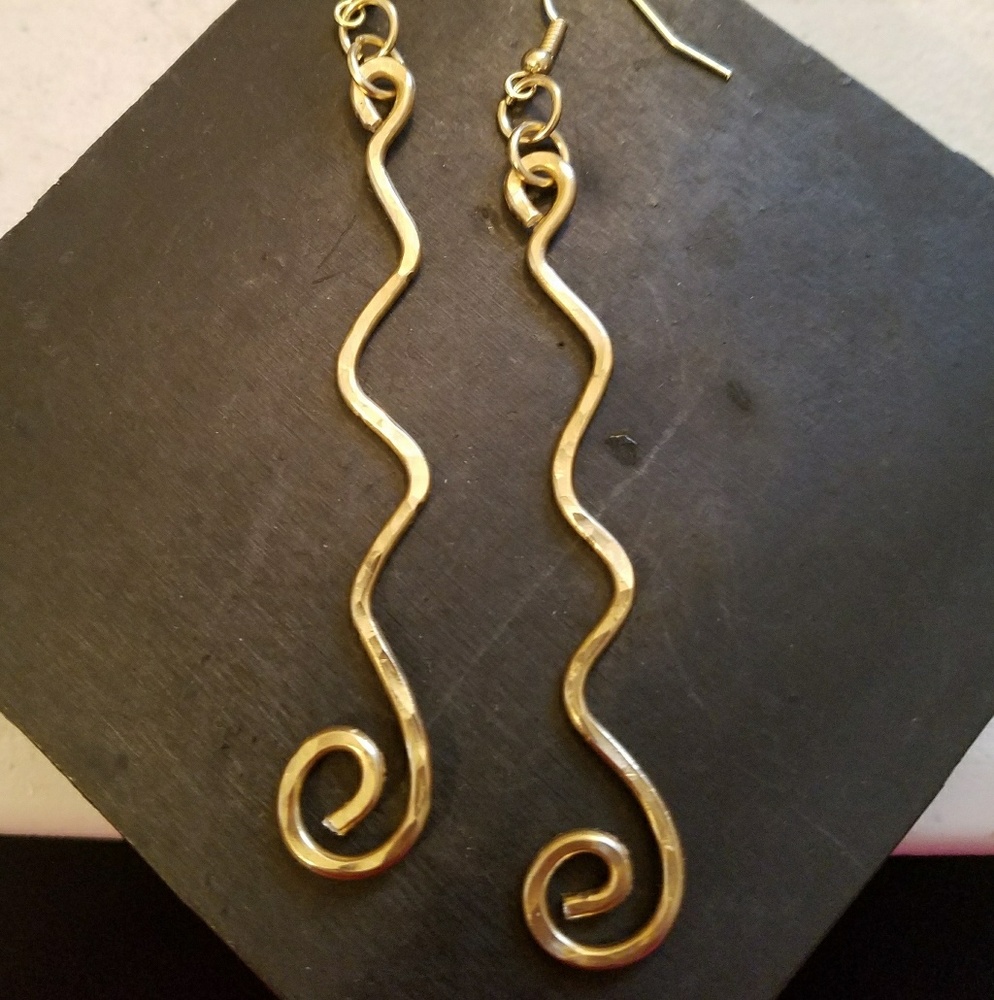 Swirly earrings