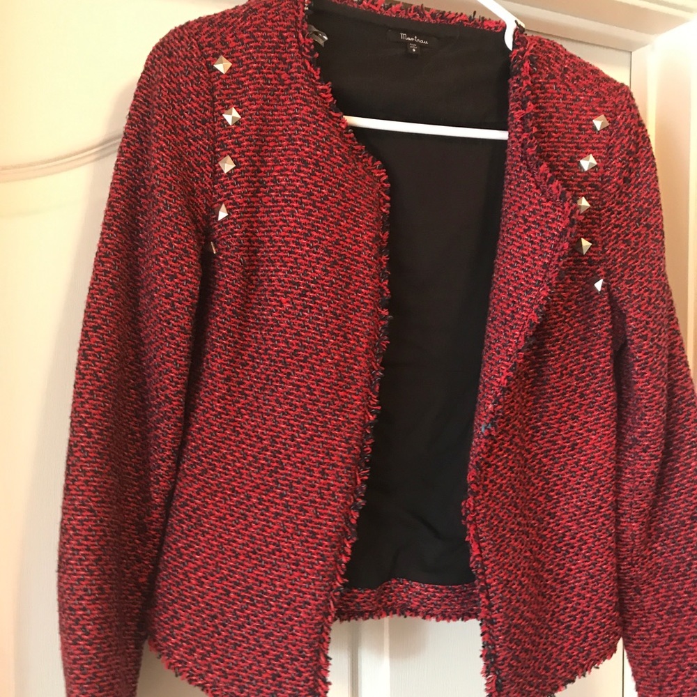 Tweed studded jacket