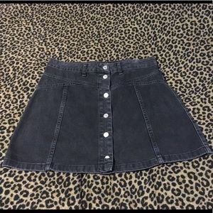 TopShop Moro Denim Button Skirt