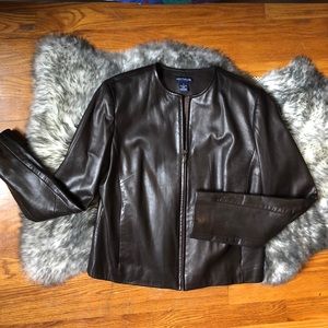 Stunning Ann Taylor genuine lamb leather jacket 💕