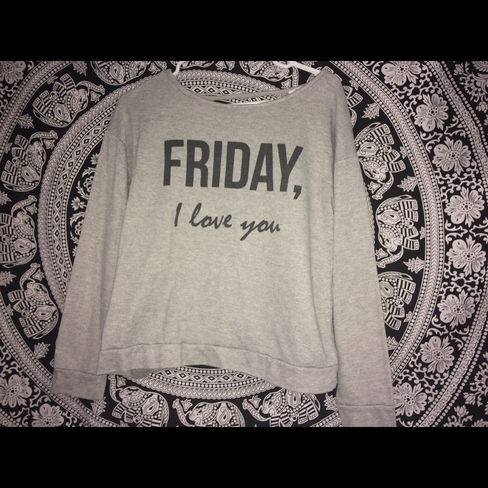 A long sleeve, open back shirt