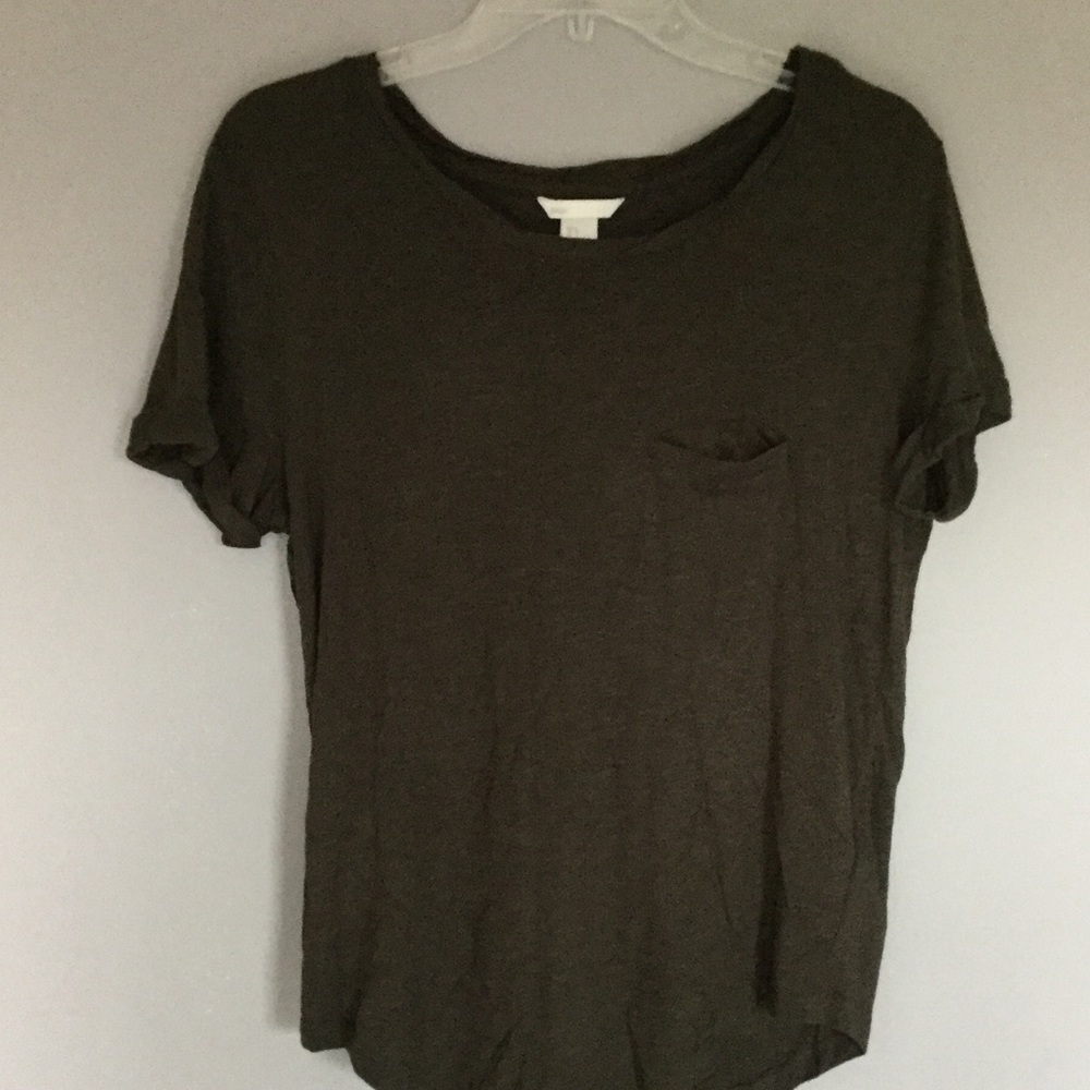 H&M olive green basic tee
