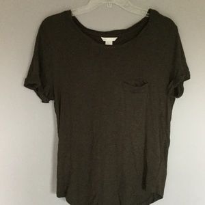 H&M olive green basic tee