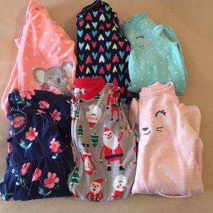 6 fleece pajamas bundle!