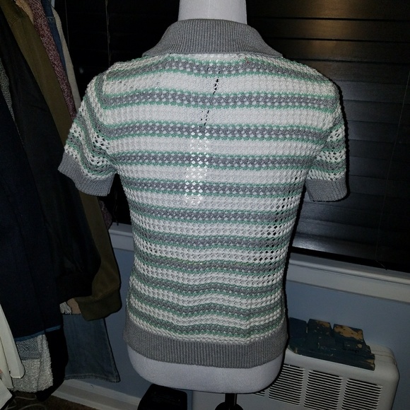 Open Sweater Knit Polo - Picture 2 of 4