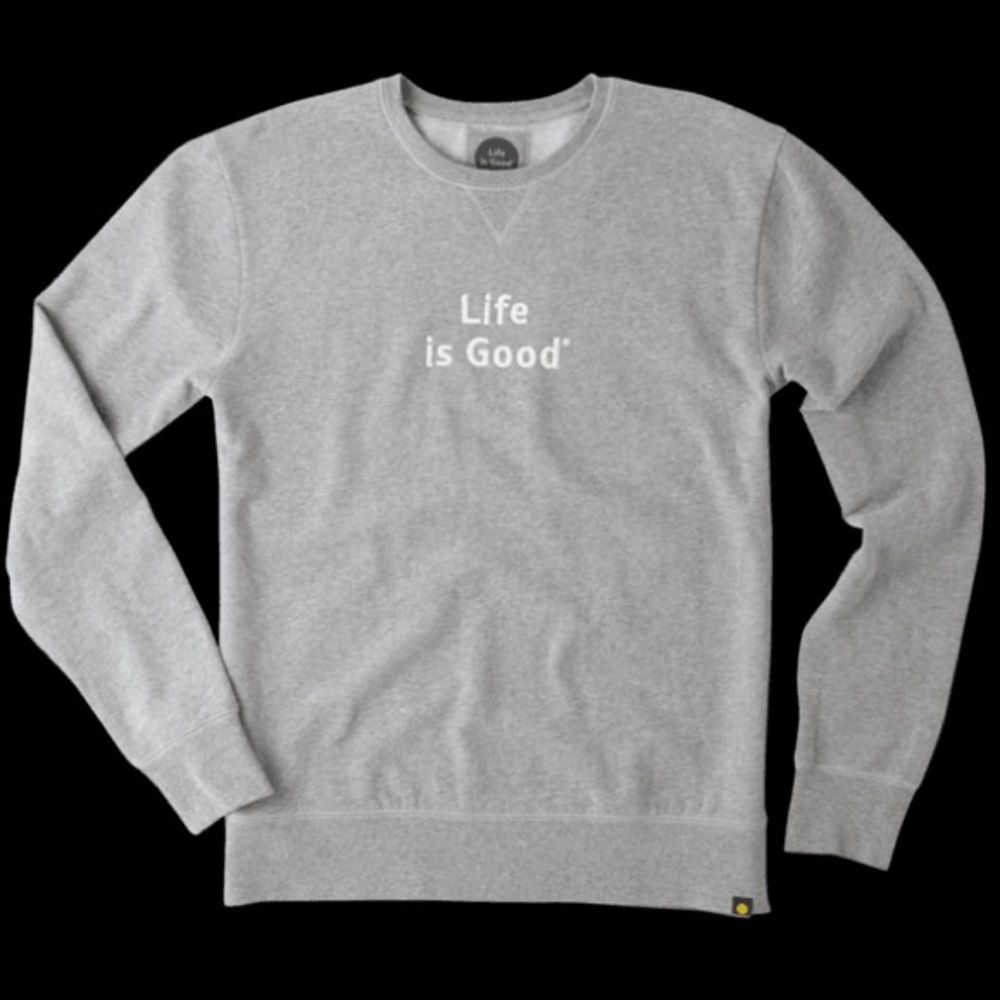 *NEVER WORN* Life is good grey pullover - medium