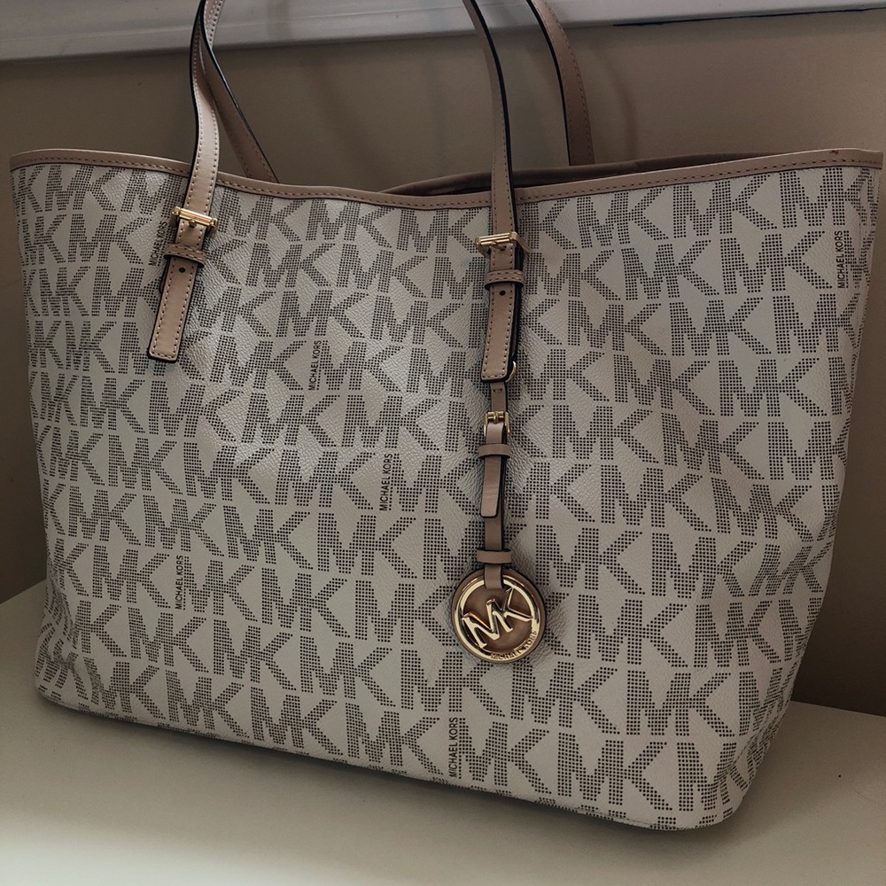 Michael Kors Vanilla Monogram Tote