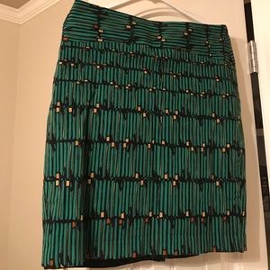 The Limited Green Skirt