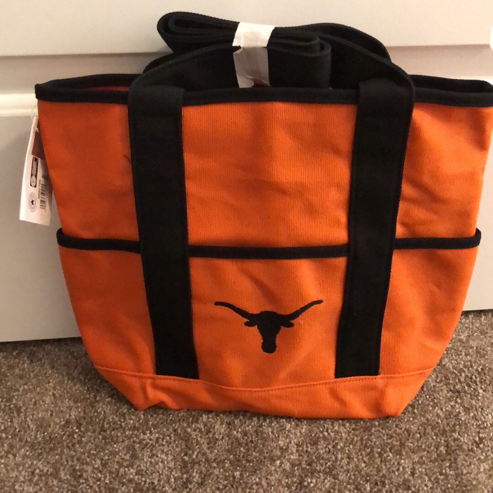Longhorns Lg Tote Bag with change purse