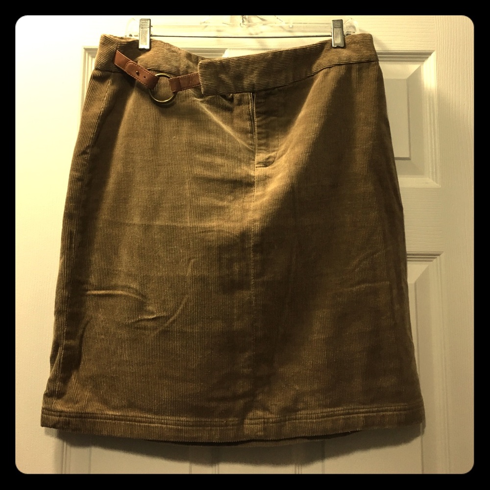 Corduroy pencil skirt