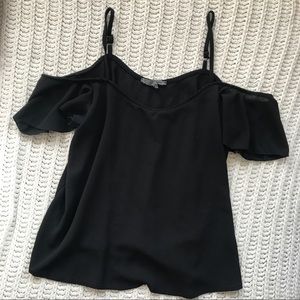 Off the shoulder black top