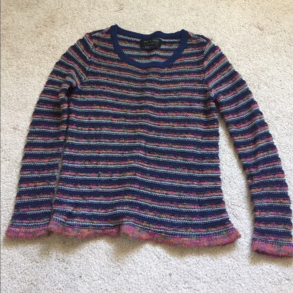 Favorite sweater ever!!! Rag and bone multicolor.