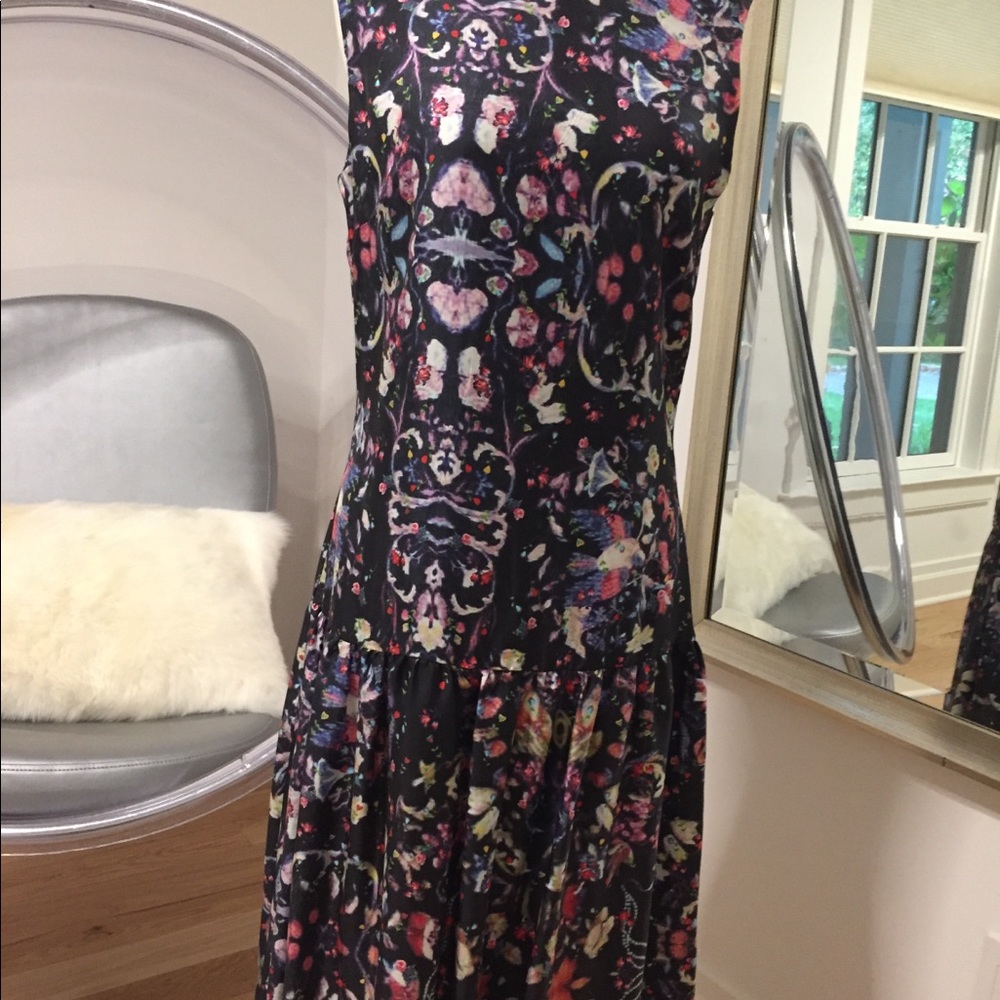 Cynthia Rowley printed drop torso dress