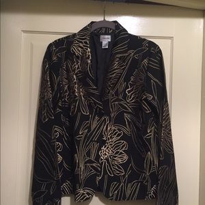 Chico’s Black & Gold Jacket