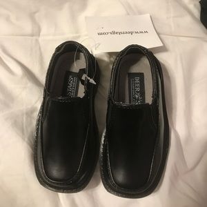 Kids black dress shoes
