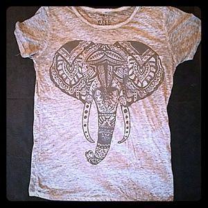 Elephant Print T shirt