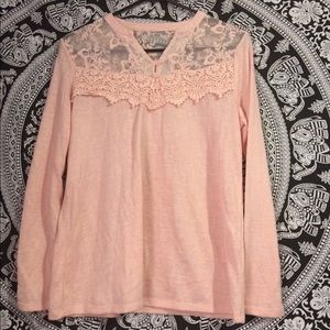 baby pink long sleeve
